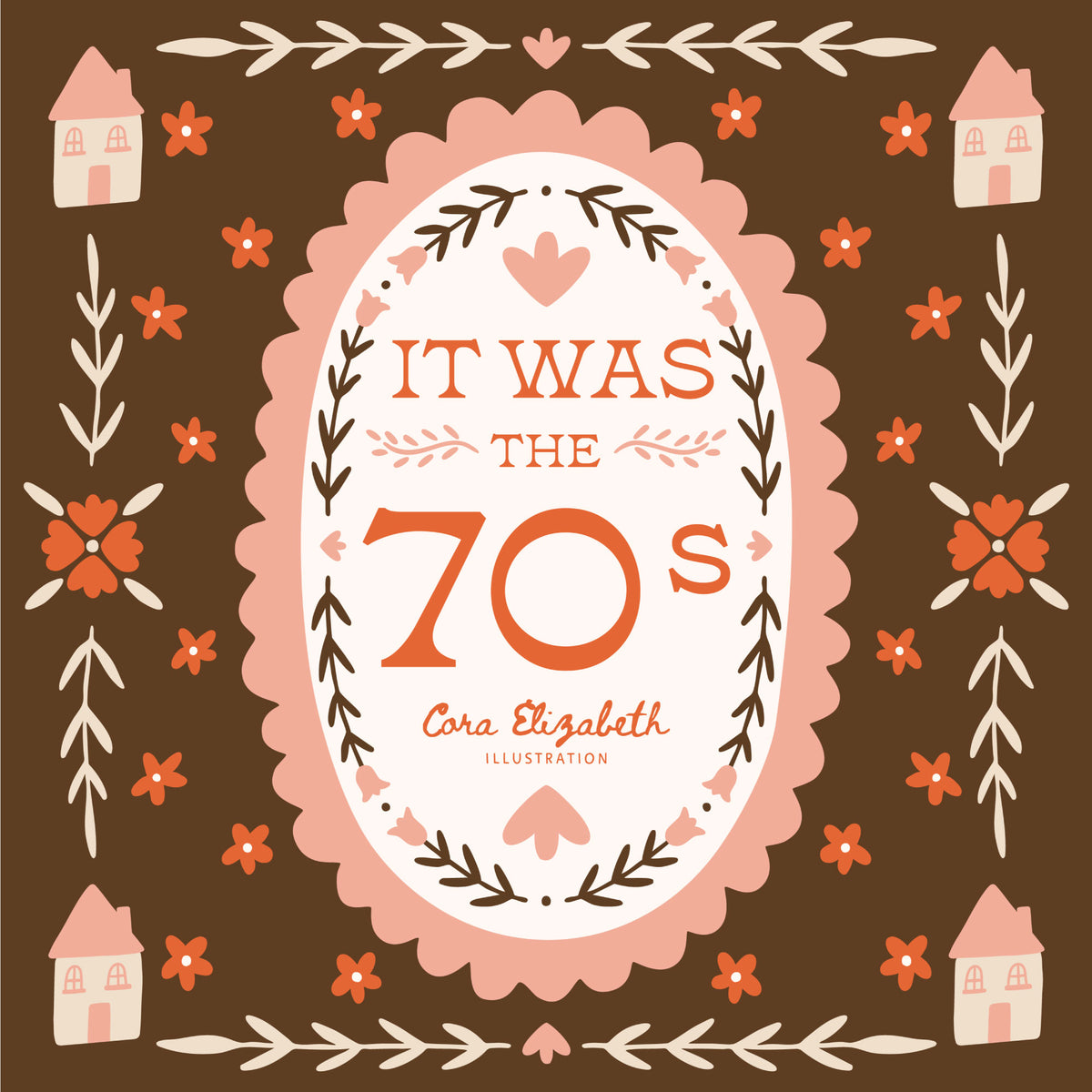It Was the 70s 229373 In Flock Green Cora Vickers Cloud9 Half Yard