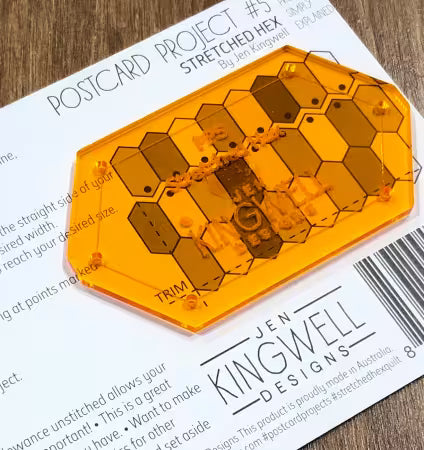 Postcard Project #5 JKD-8168 - Stretched Hex