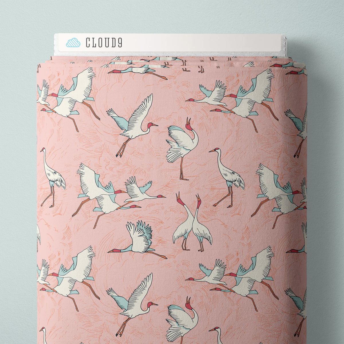 Jaipur Sarus Crane 228209 Jayme Murray Cloud9  Half Yard
