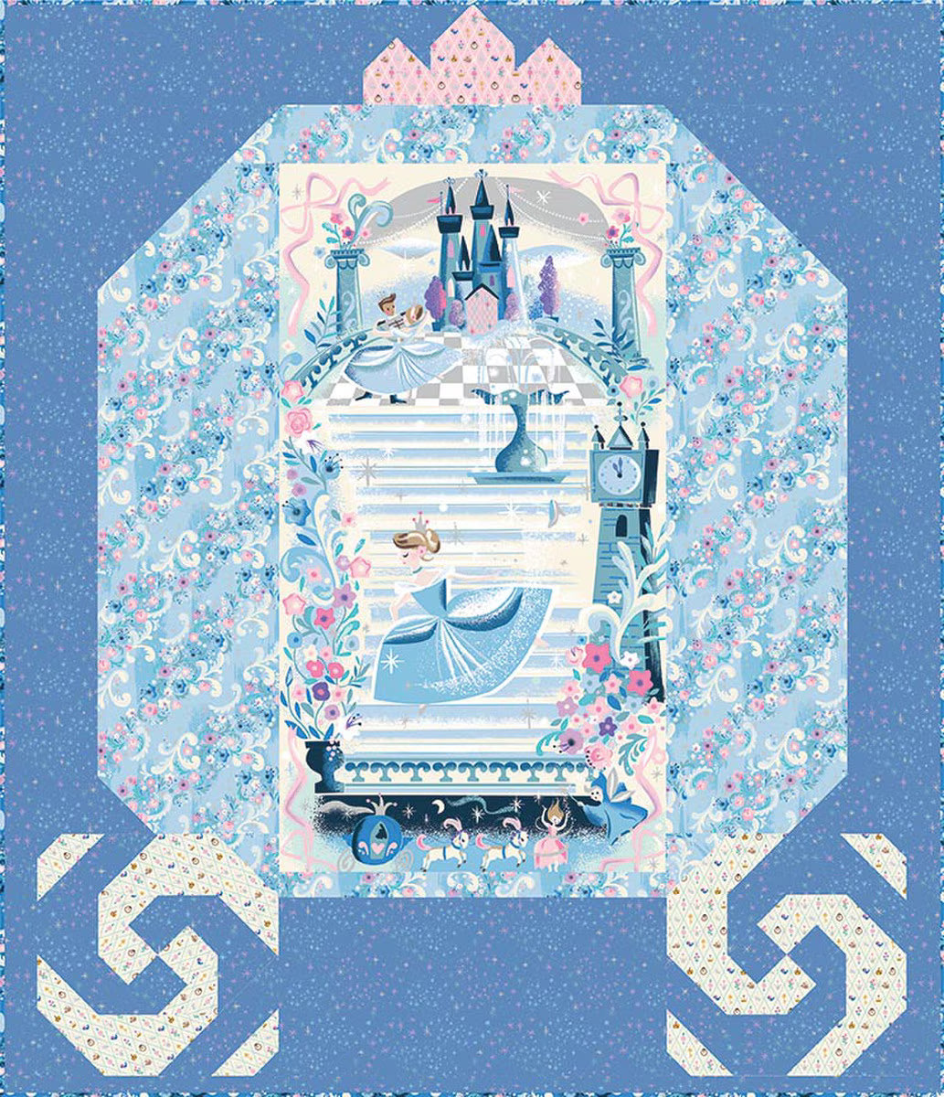 Wishes KT-­18070 Cinderella's Carriage Panel Quilt Kit Jill Howarth Riley Blake
