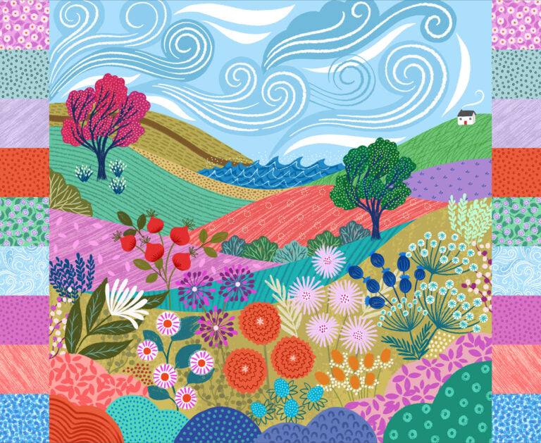 Creative Landscapes Shoreside Panel L19 1 Yard Panel Lewis & Irene