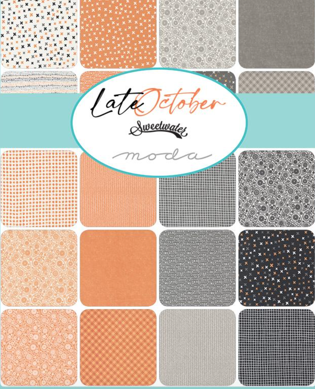 Late October Vanilla Multi 55593 11 Sweetwater Moda Half Yard