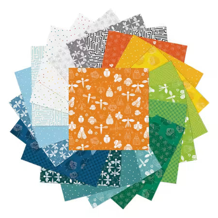 Lucky Bugs 10" Layer Cake Irene Staal Benartex LBG10PK