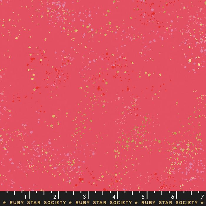 Speckled Metallic RS5027 43M Strawberry Moda Half Yard