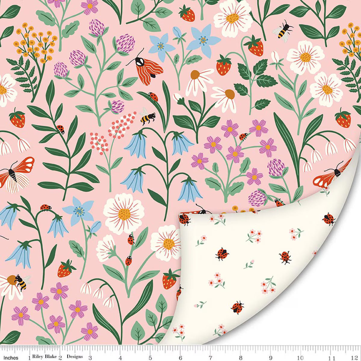 Little Forest Atelier  LV17363 Double Lush Velvet 58/60“ Meadow Moments  Riley Blake Designs Half Yard