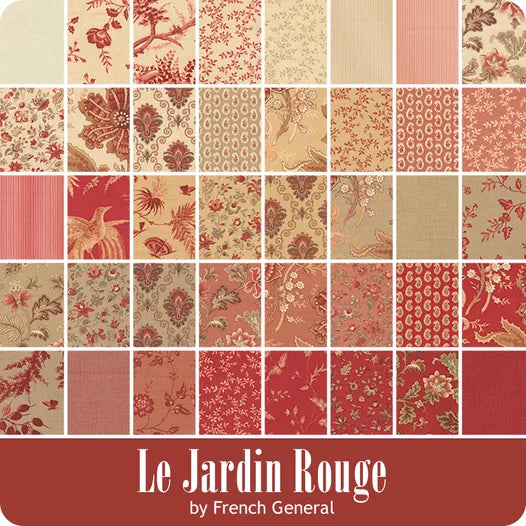 Le Jardin Rouge Clay 13529 172 French General Moda Half Yard