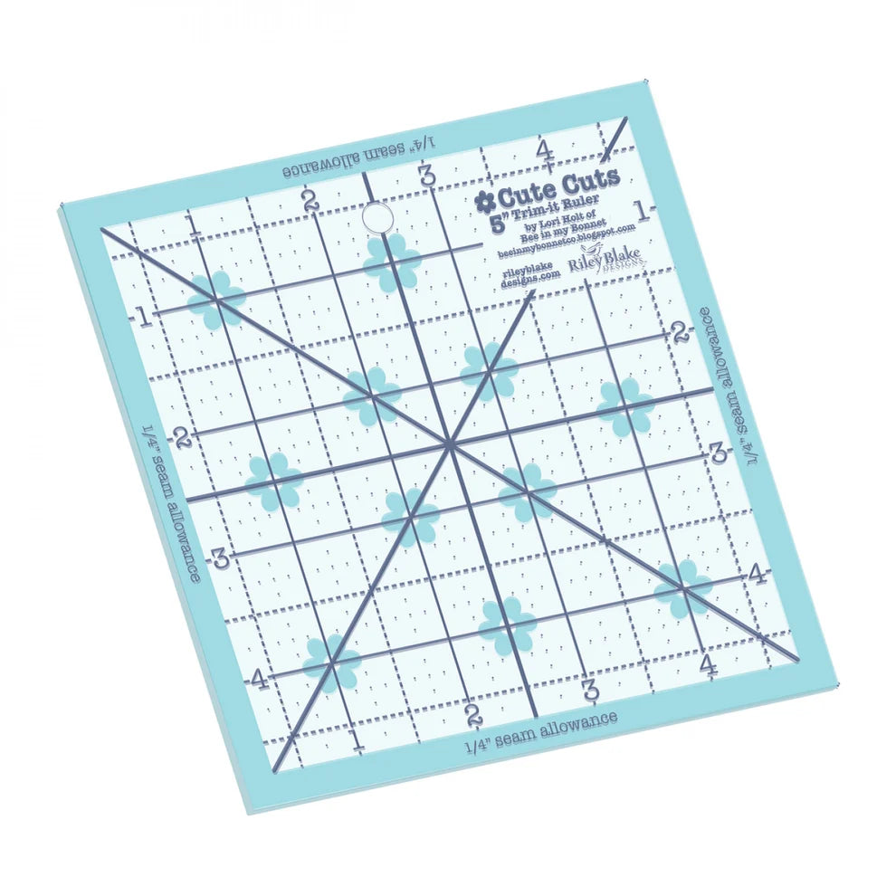 Lori Holt STTI-39764 Cute Cuts™ Trim-it™ Ruler 5“ x 5” Riley Blake