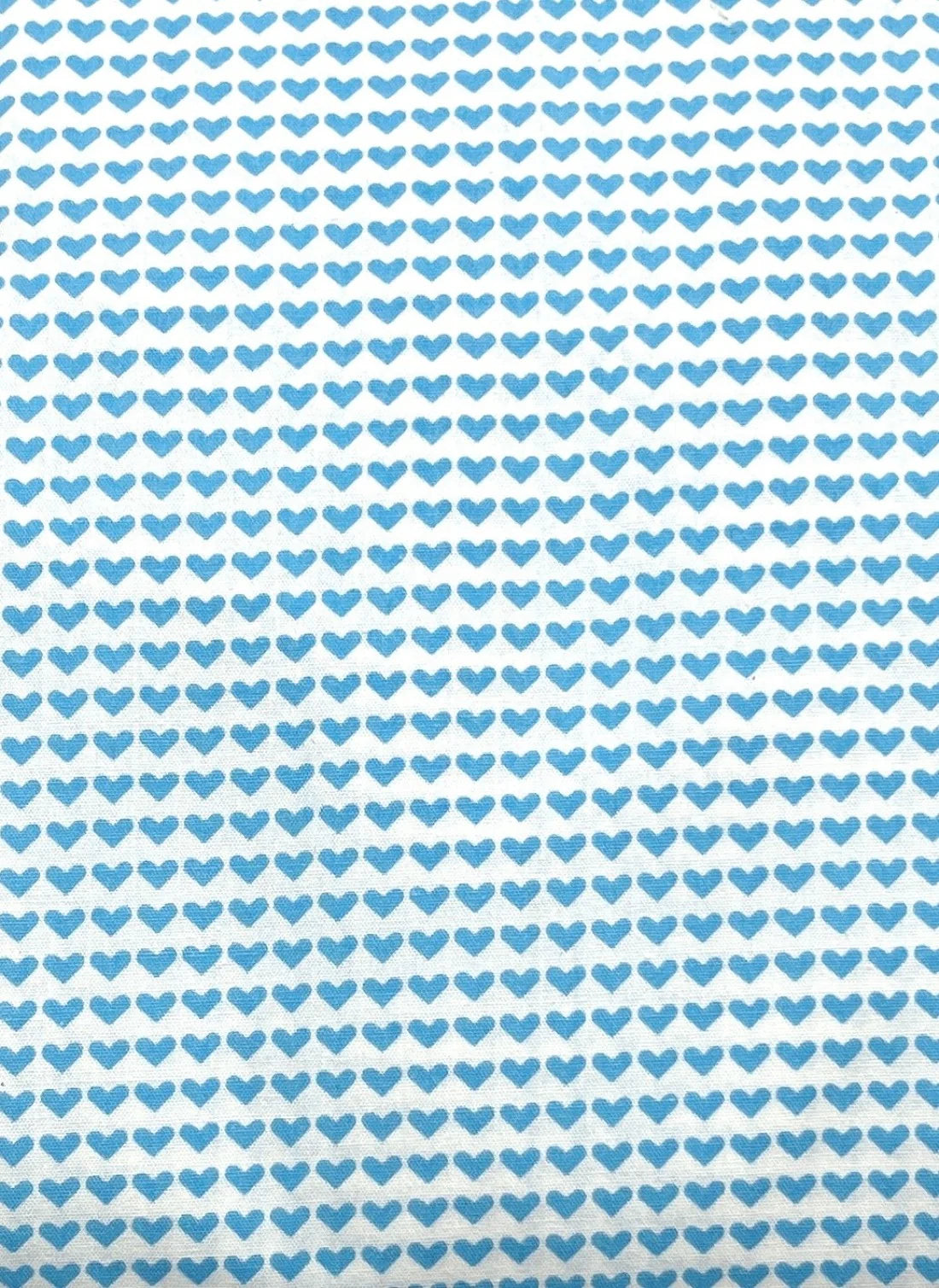 Petit Pan Love is All Bleu Ciel Poplin 566 Half Yard x 60"