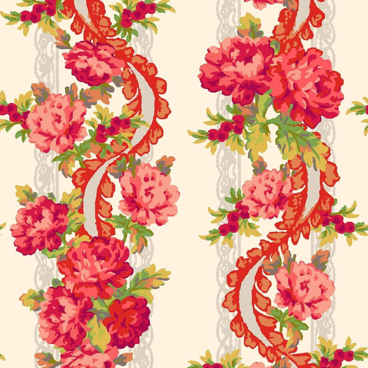 Sweet Beginnings Stripe Cream Maywood Studios MAS10011-E By the Half Yard