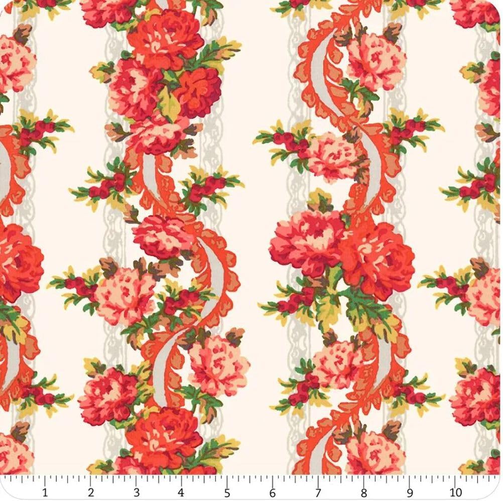 Sweet Beginnings Stripe Cream Maywood Studios MAS10011-E By the Half Yard