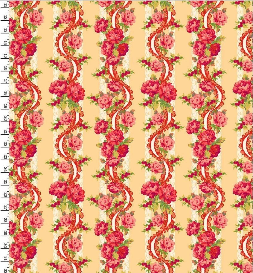 Sweet Beginnings Stripe Yellow Maywood Studio MAS10011-S By the Half Yard