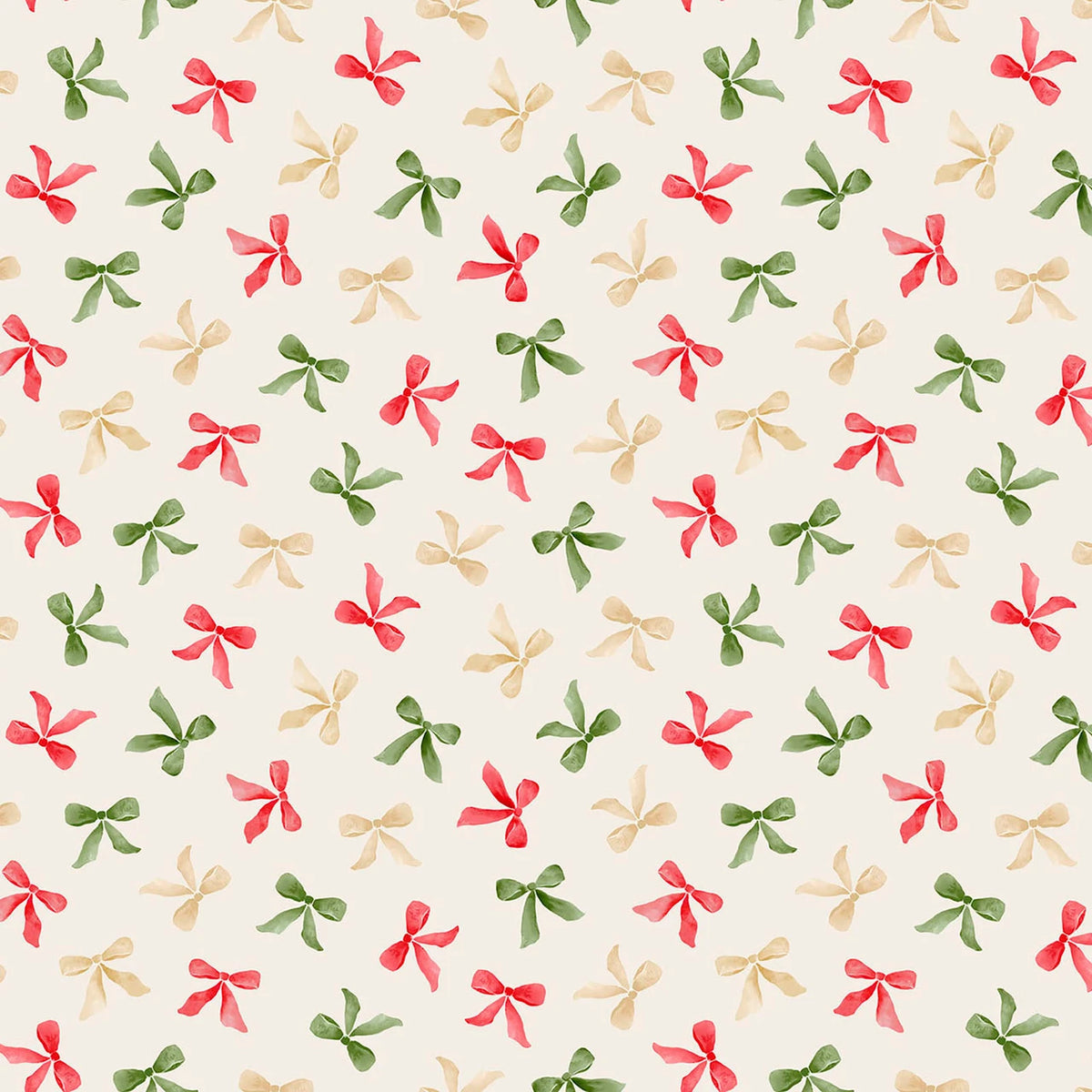 Gingham Garland Ribbons Multi MAS11465-Z Maywood Studio Half Yard