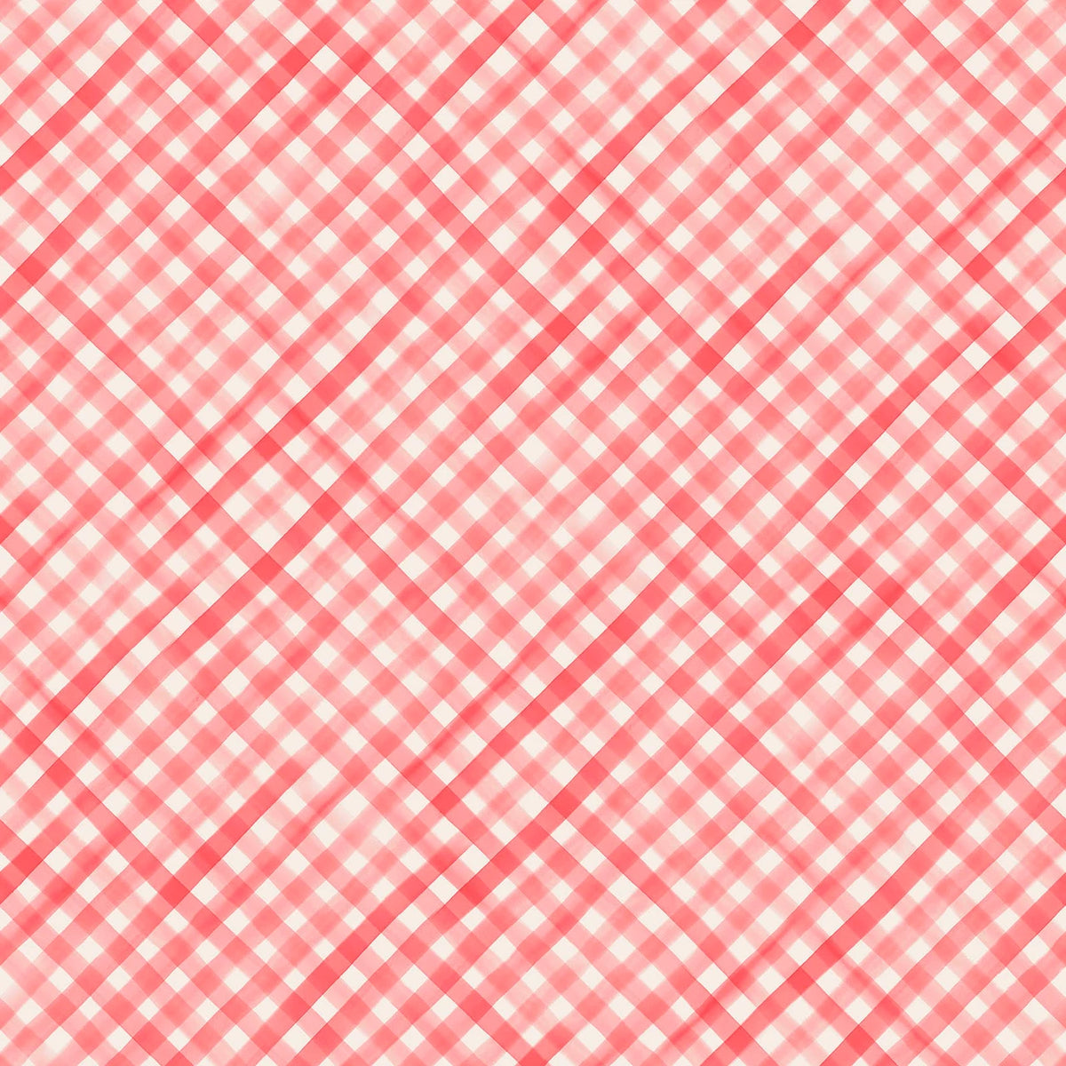 Gingham Garland Gingham Red MAS11466-R Maywood Studio Half Yard