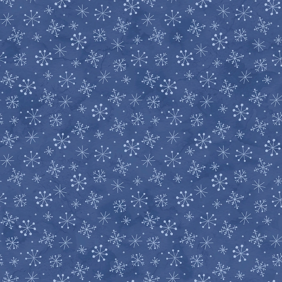 Frosty Friends Snowflakes Dark Blue MAS11483-B2 Robin Kingsley Maywood Half Yard