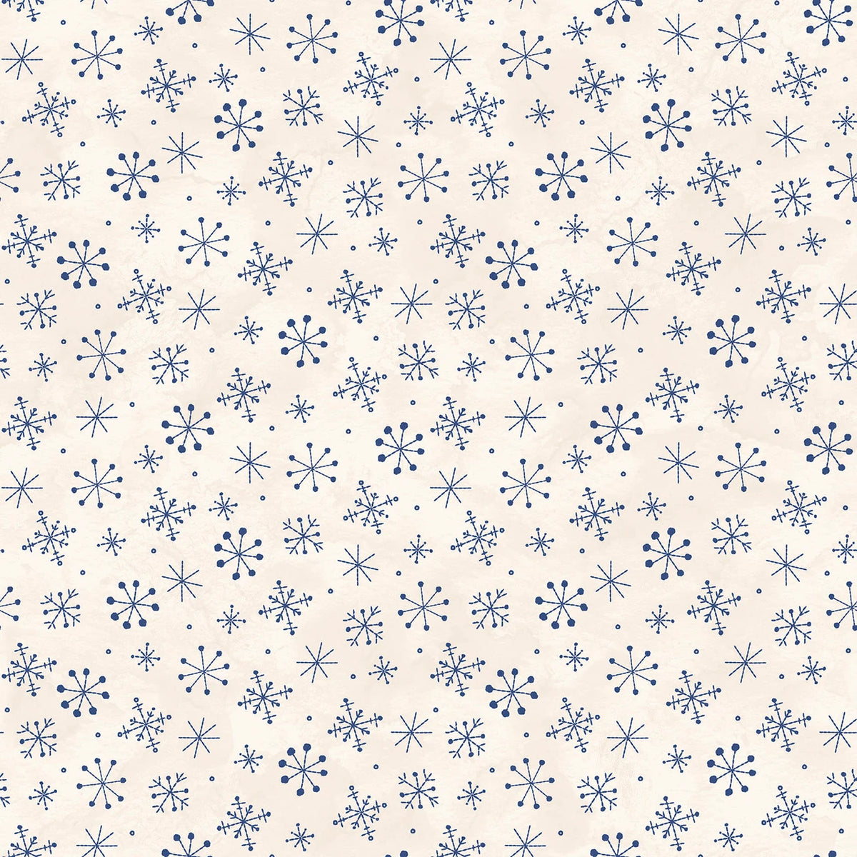 Frosty Friends Snowflakes Cream MAS11483-E Robin Kingsley Maywood Half Yard