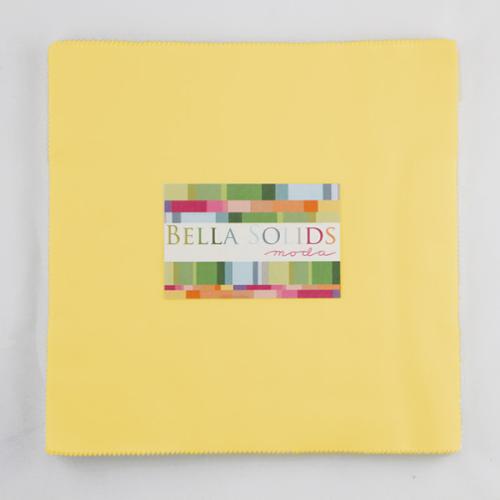 Bella Solids Junior 10" Layer Cake 30s Yellow 9900JLC 23 Moda