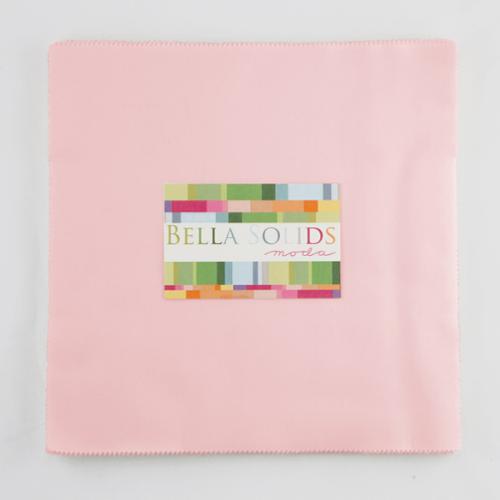 Bella Solids Junior 10" Layer Cake Sisters Pink 9900JLC 145 Moda Fabrics