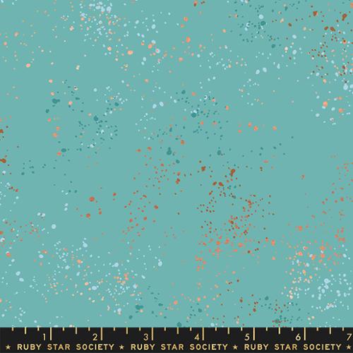 Speckled 108" Wideback Turquoise RS5055 72M Rashida Coleman Hale Ruby Star Moda
