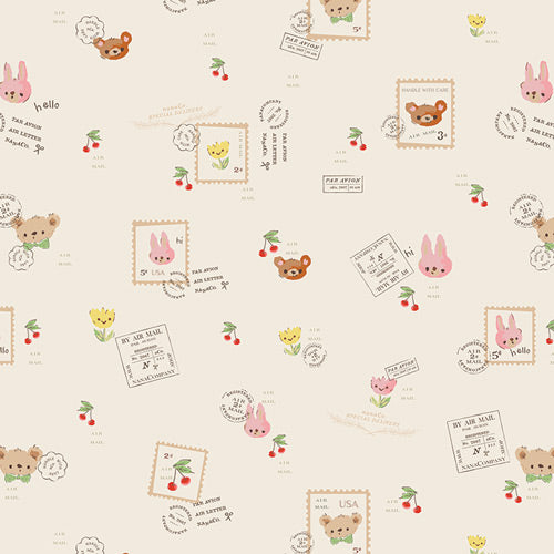 Minimo Air Mail MIN-21200 Amy Sinibald Art Gallery Half Yard