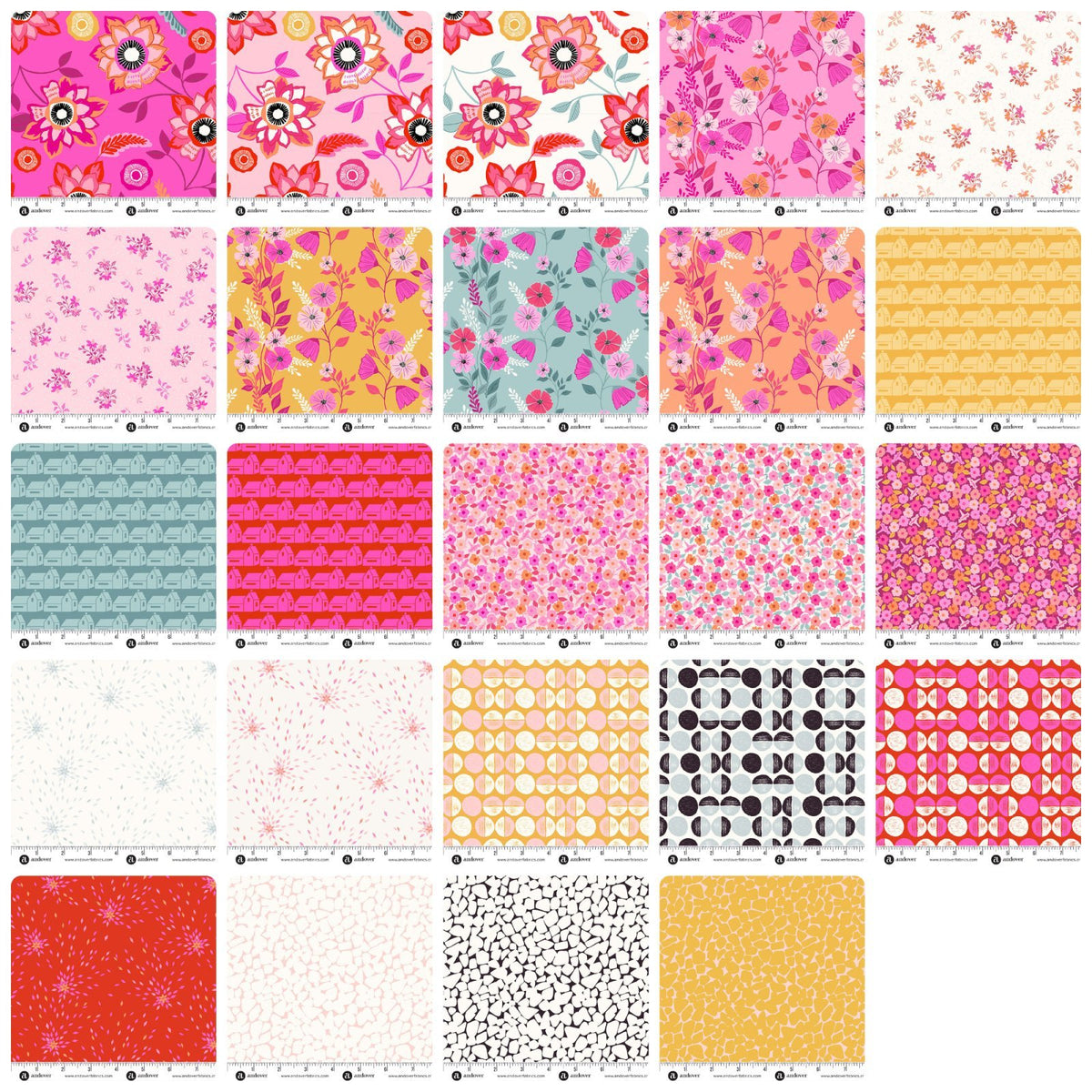 Memories Unfold 5' Charm Pack 42pc Bundle Stephanie Organes Andover Fabric