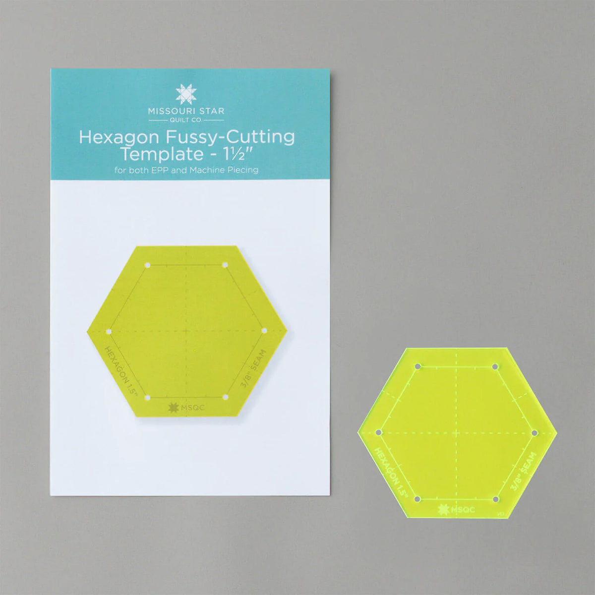Missouri Star EPP Template 1.5" Hexagon
