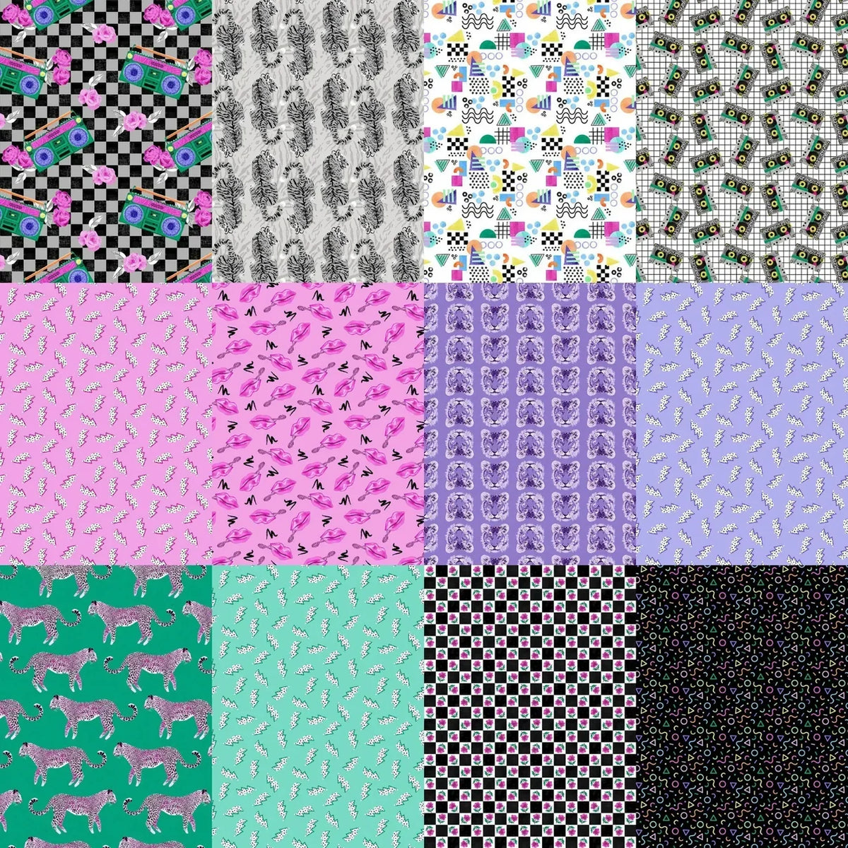 Mix Tape B-Sides White STELLA-DPJ3232 WHITE Pammie Jane Dear Stella Half Yard
