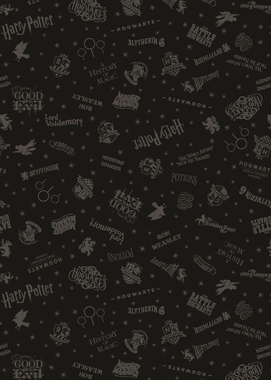 Harry Potter 1522412B Shadow Words Benartex Half Yard