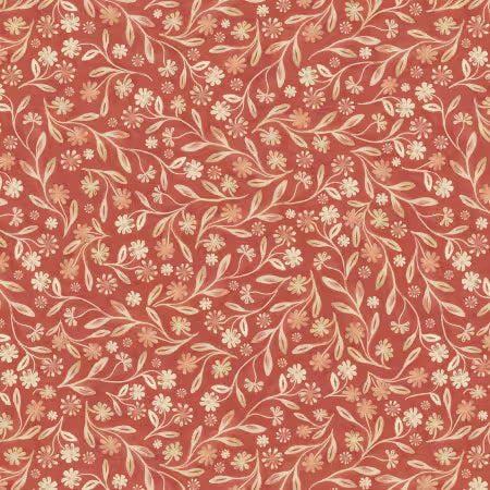 Novella Antiqued Vine Deep Plum Sally Barlow P&B Textiles NOVE6397 DP Half Yard