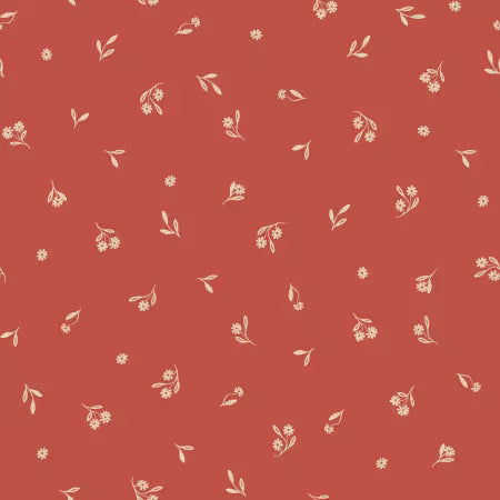 Novella Dainty Sprig Toss Deep Plum Sally Barlow P&B Textiles NOVE6400 DP Half Yard