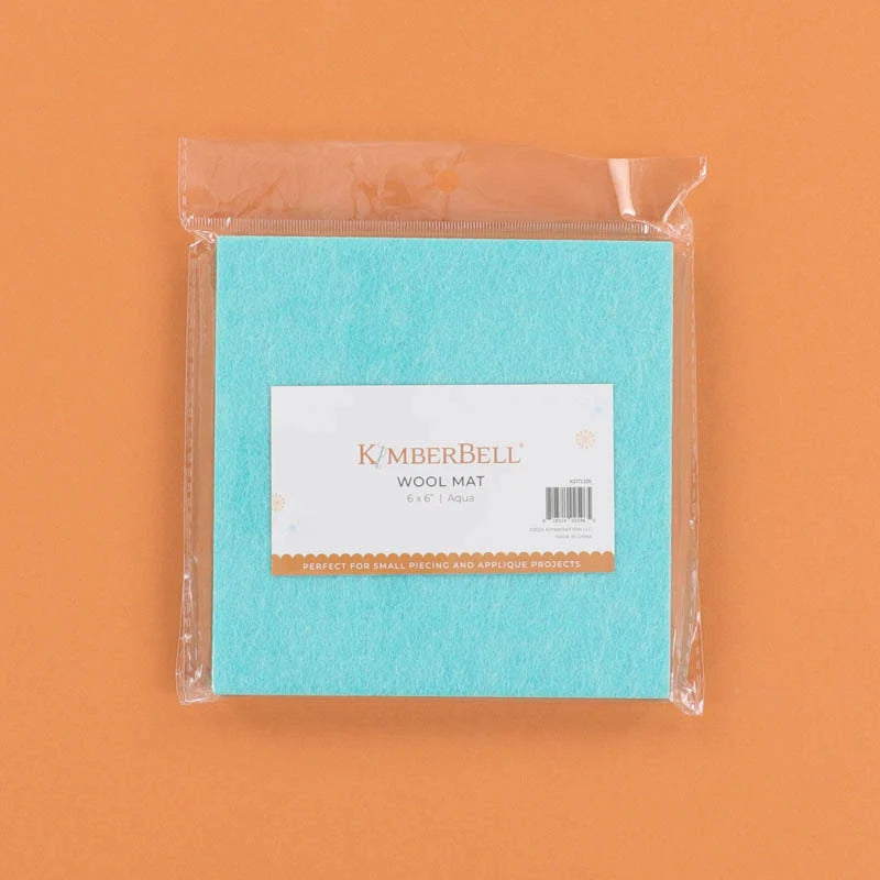 Kimberbell Wool Mat, Aqua, 6x6 KDTL126