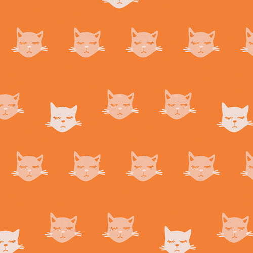 Oh, Meow! Cat Nap OHM-33441 Jessica Swift Art Gallery Half Yard