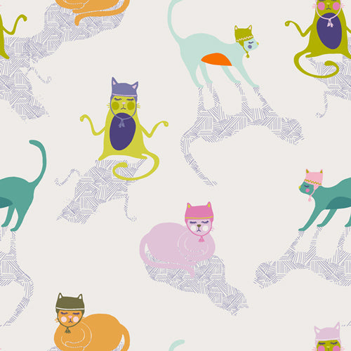 Oh, Meow! Kitten Around OHM-33442 Jessica Swift Art Gallery Half Yard