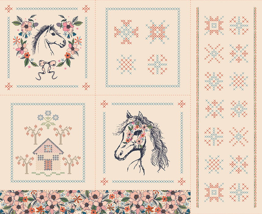 The Orchard 1 Yard Horse Story Panel ORC-34713 Art Gallery