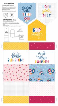 Pure Delight Bag & Banner 24" Panel Melanie Collette Riley Blake 179P