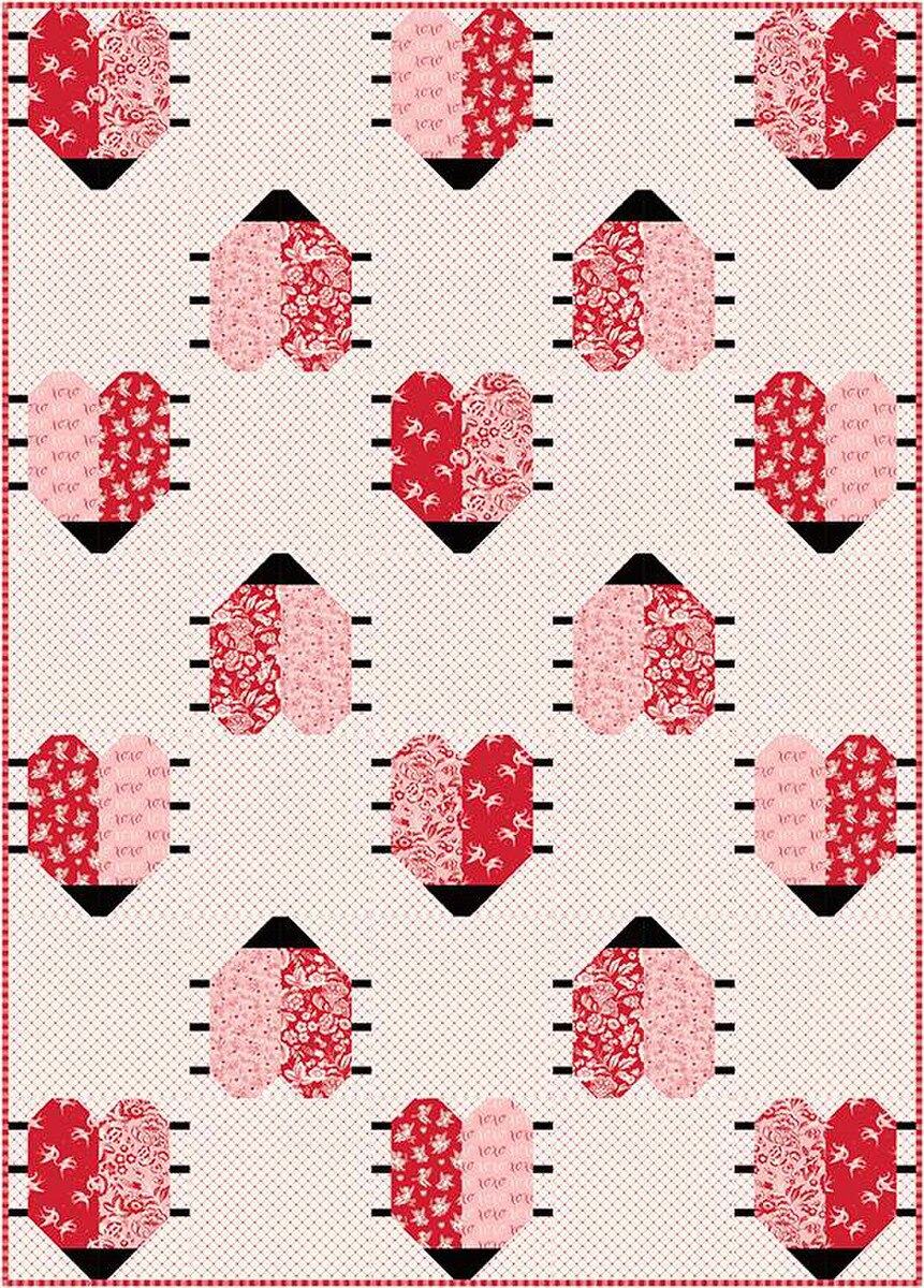 Villa Rosa Designs P147-LOVEBUGS Love Bugs Quilt Pattern