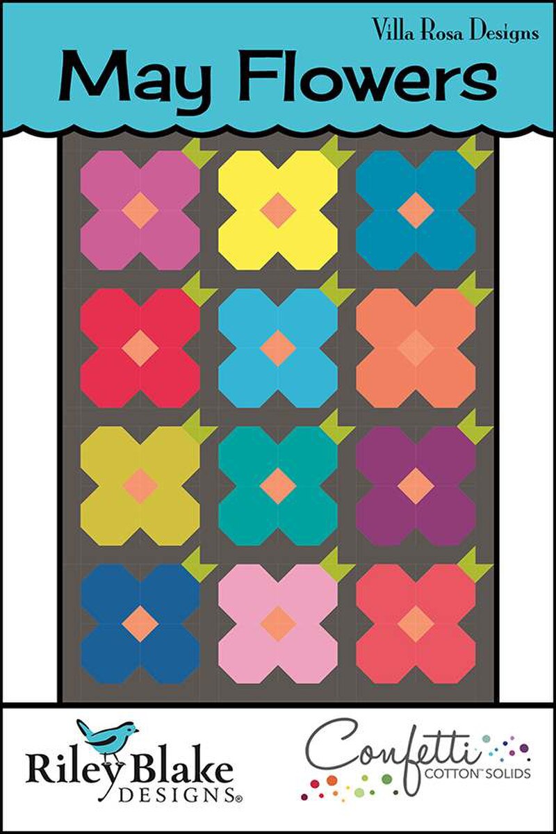 Villa Rosa Designs P147-MAYFLOWERS-66478 May Flowers Quilt Pattern