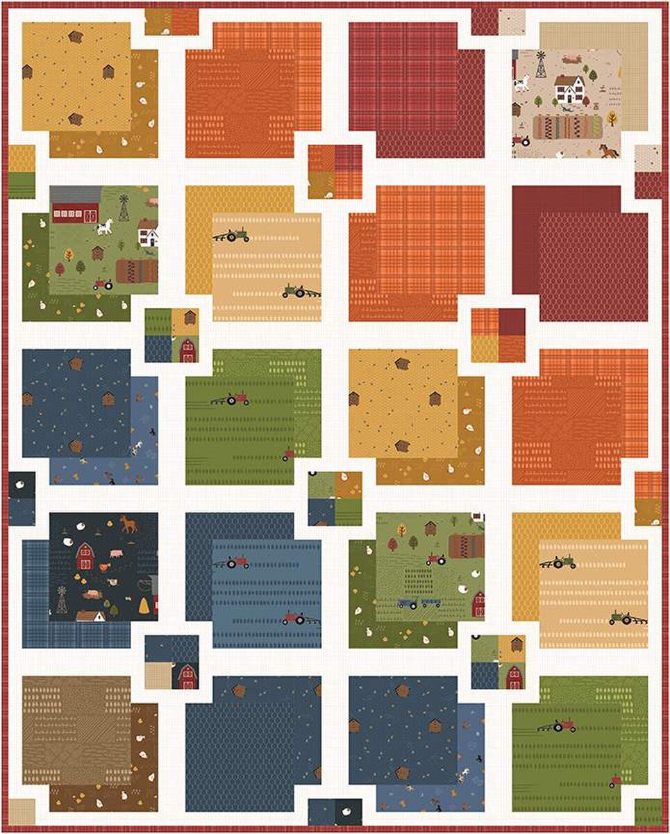 Country Life Prairie Garden Quilt Pattern P177-PRAIRIEGARDEN Jennifer Long Riley Blake