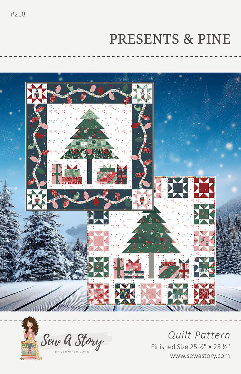 Jennifer Long Presents & Pine Quilt Pattern Riley Blake Designs P177-PRESENTSPINE