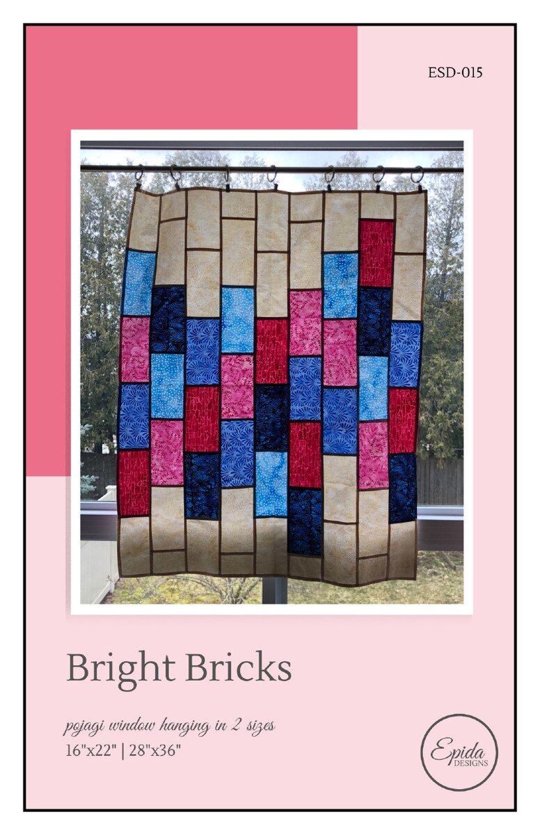 Bright Bricks Quilt Pattern P245-BRIGHTBRICKS Epida Studio & Designs Riley Blake Designs