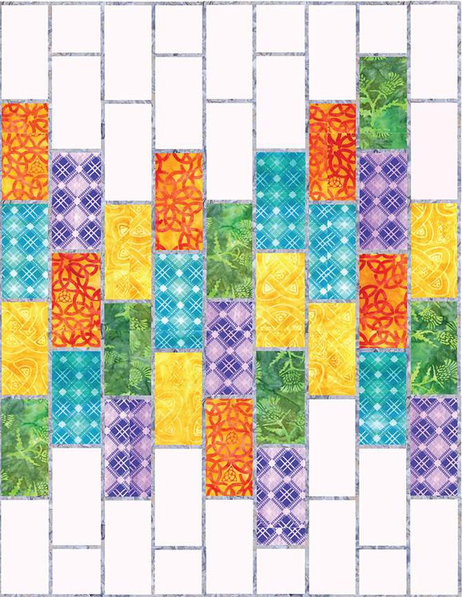 Bright Bricks Quilt Pattern P245-BRIGHTBRICKS Epida Studio & Designs Riley Blake Designs