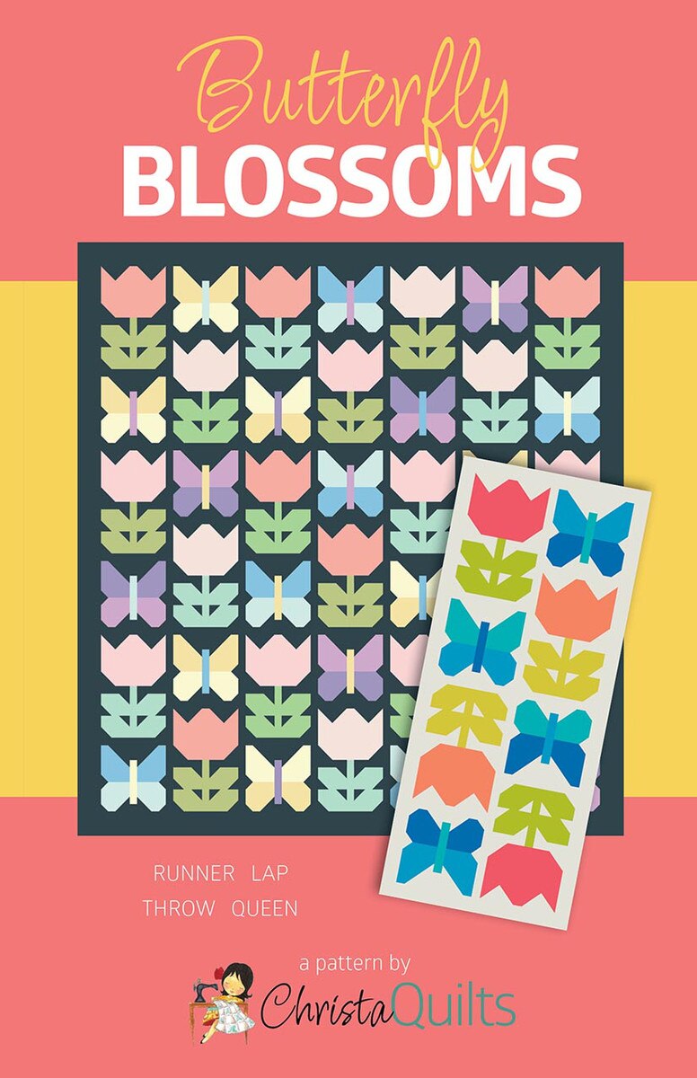 Christa Quilts Butterfly Blossoms Quilt Pattern P290-BUTTERFLYBLOSSOMS Christa Watson Riley Blake