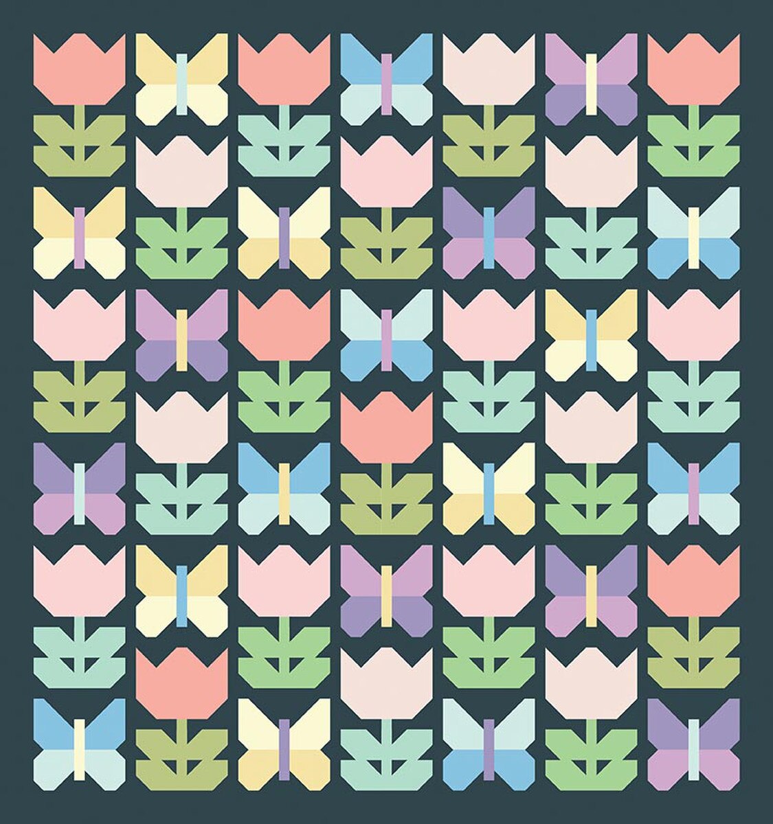 Christa Quilts Butterfly Blossoms Quilt Pattern P290-BUTTERFLYBLOSSOMS Christa Watson Riley Blake