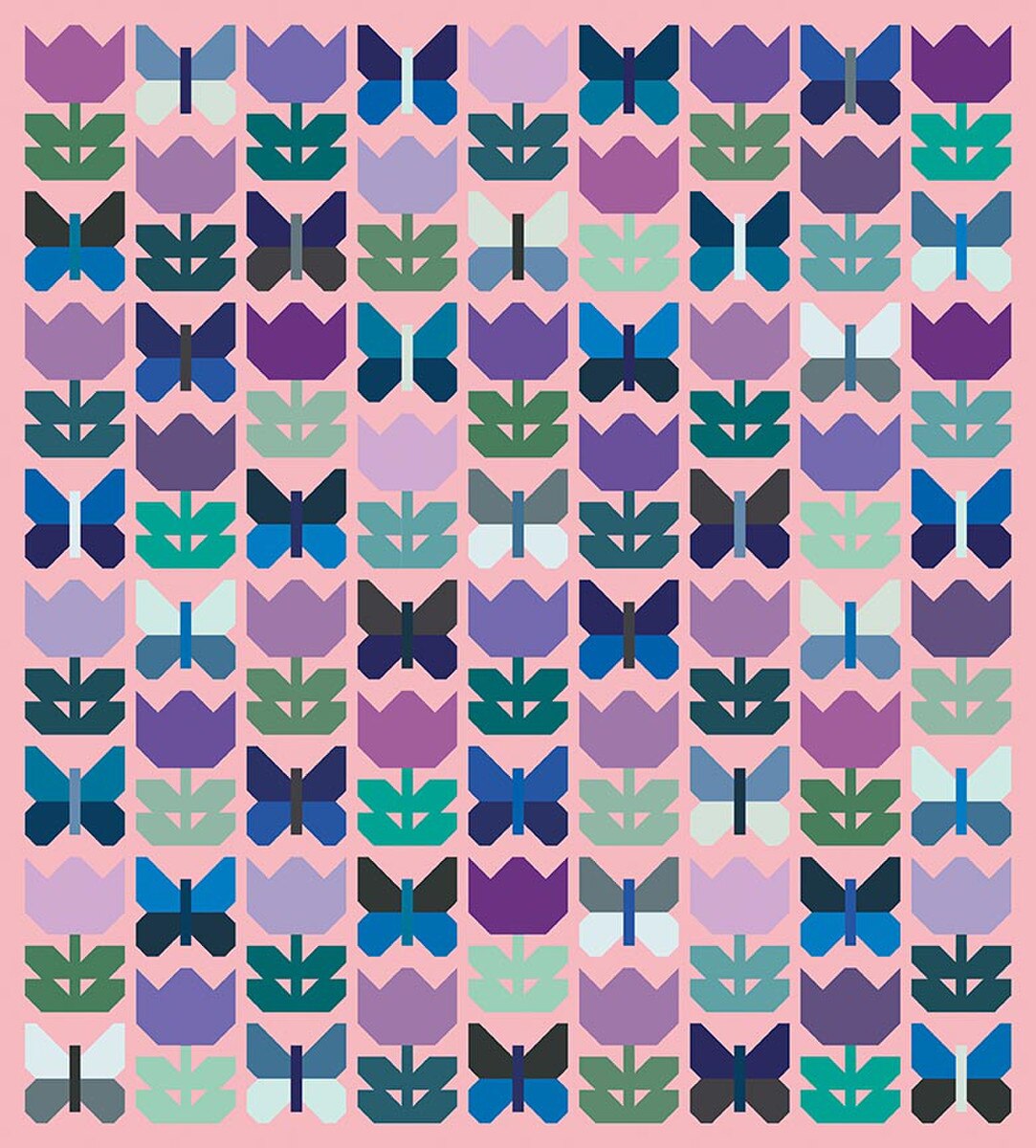 Christa Quilts Butterfly Blossoms Quilt Pattern P290-BUTTERFLYBLOSSOMS Christa Watson Riley Blake