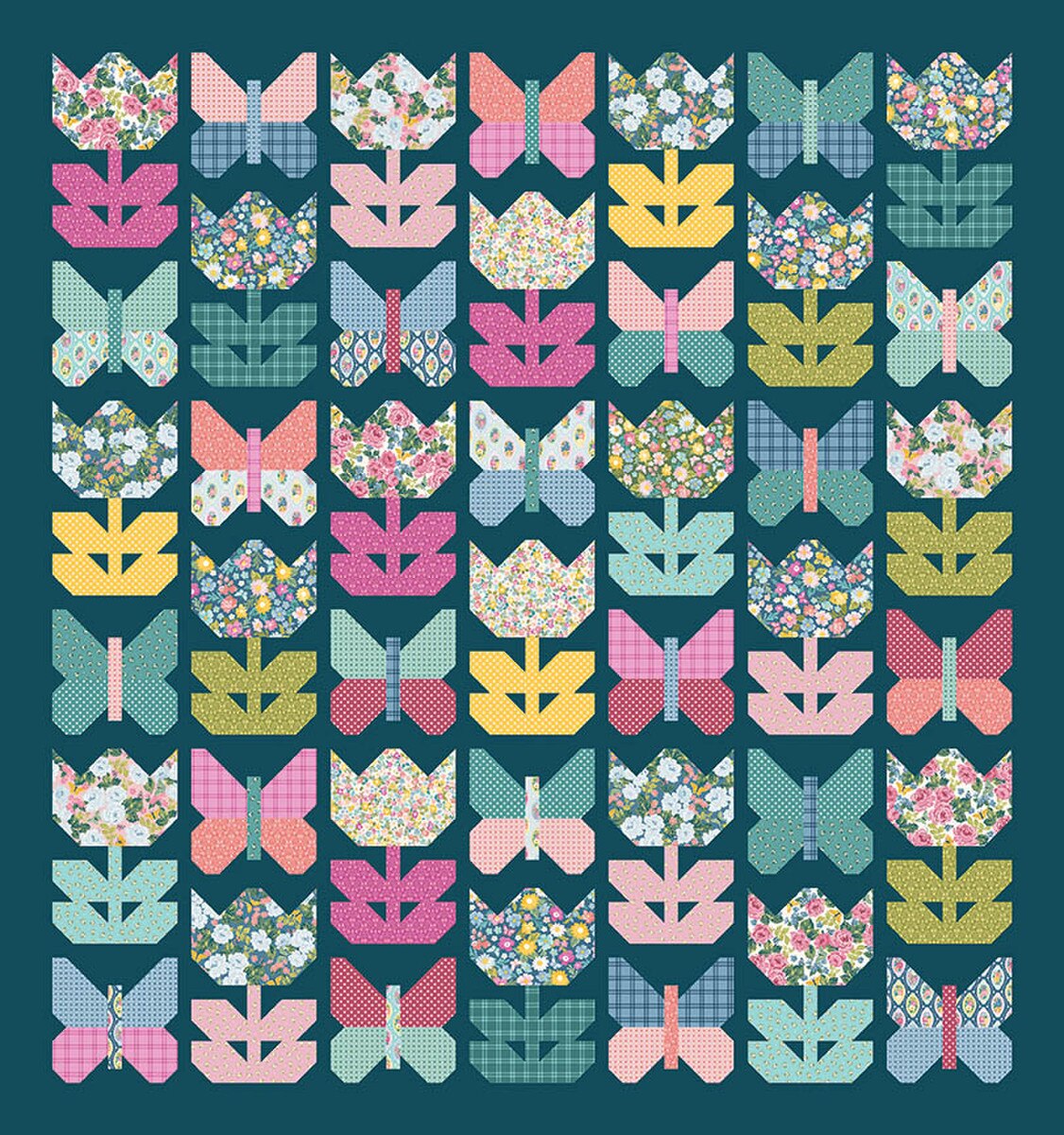 Christa Quilts Butterfly Blossoms Quilt Pattern P290-BUTTERFLYBLOSSOMS Christa Watson Riley Blake