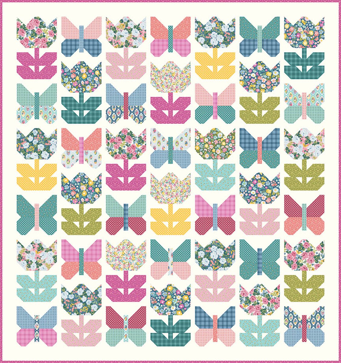 Christa Quilts Butterfly Blossoms Quilt Pattern P290-BUTTERFLYBLOSSOMS Christa Watson Riley Blake
