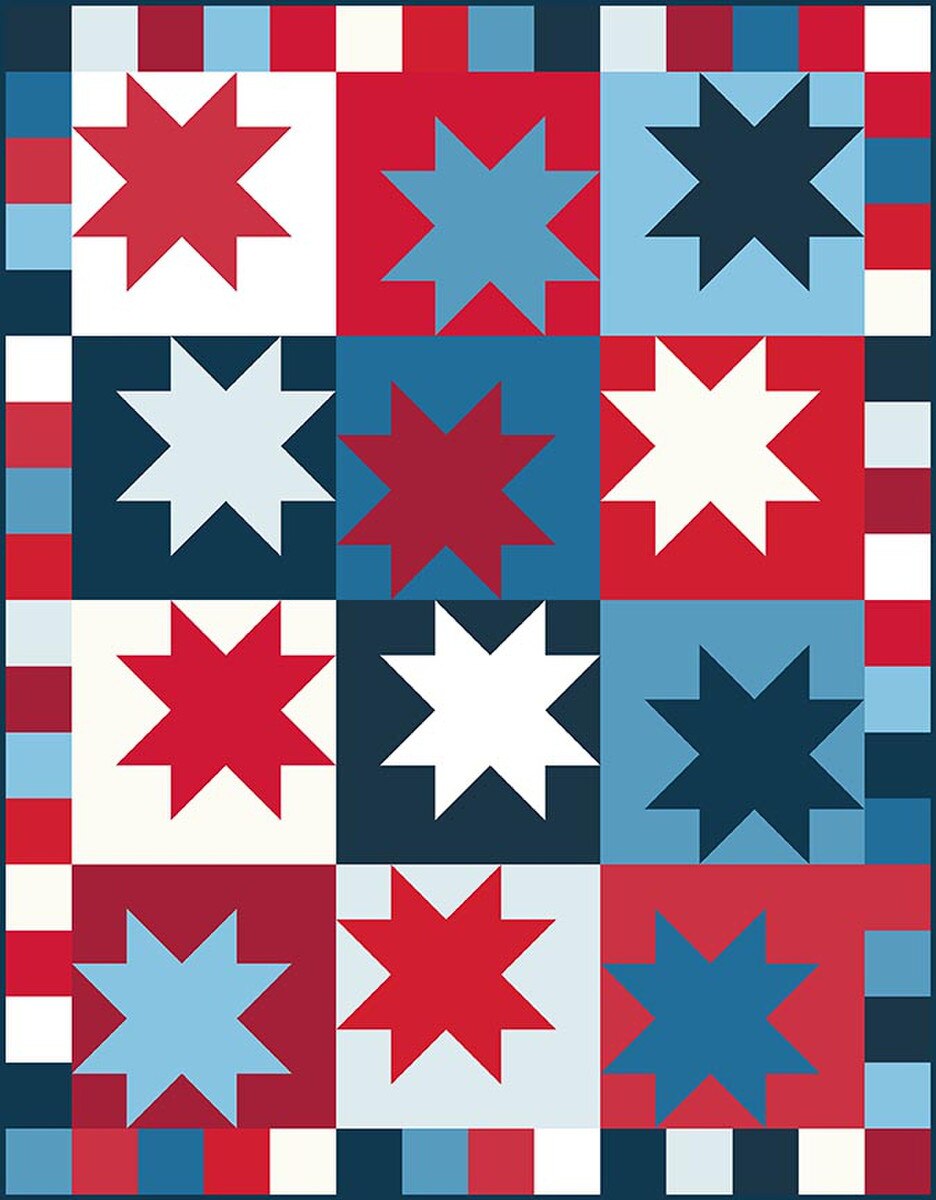 Christa Quilts Dancing Stars Quilt Pattern P290-DANCINGSTARS Christa Watson Riley Blake