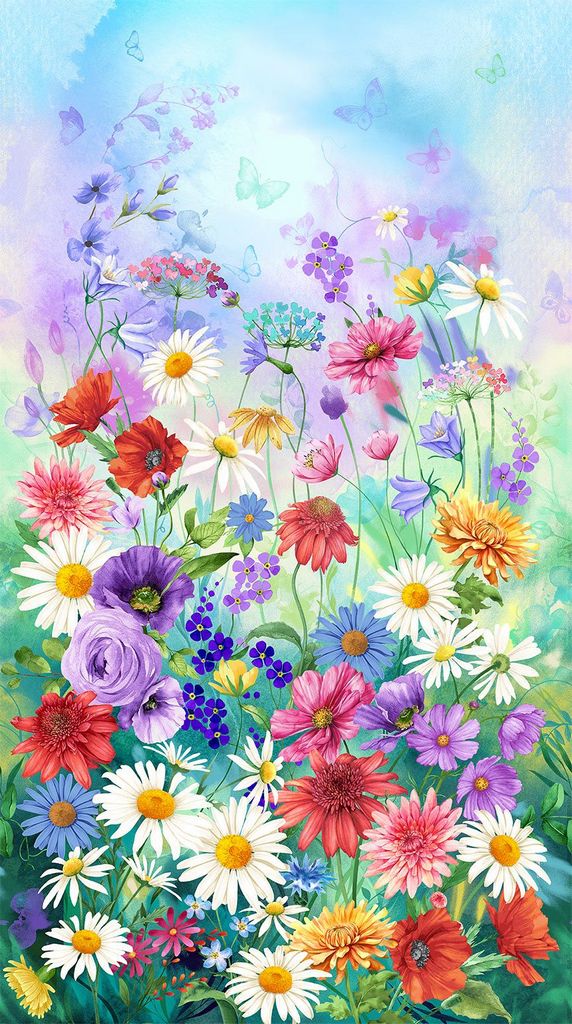 Spring Awakening PANEL-CD4580 MULTI 24" Panel Timeless Treasures