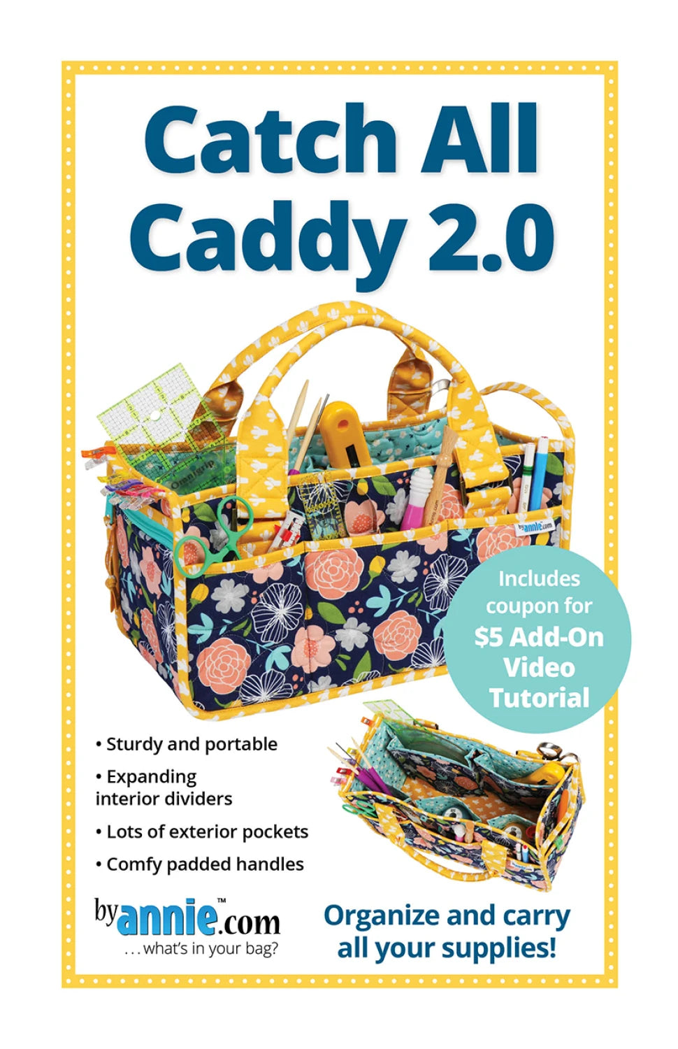 Catch All Caddy 2.0 Organizer Bag Pattern PBA225-2 ByAnnie