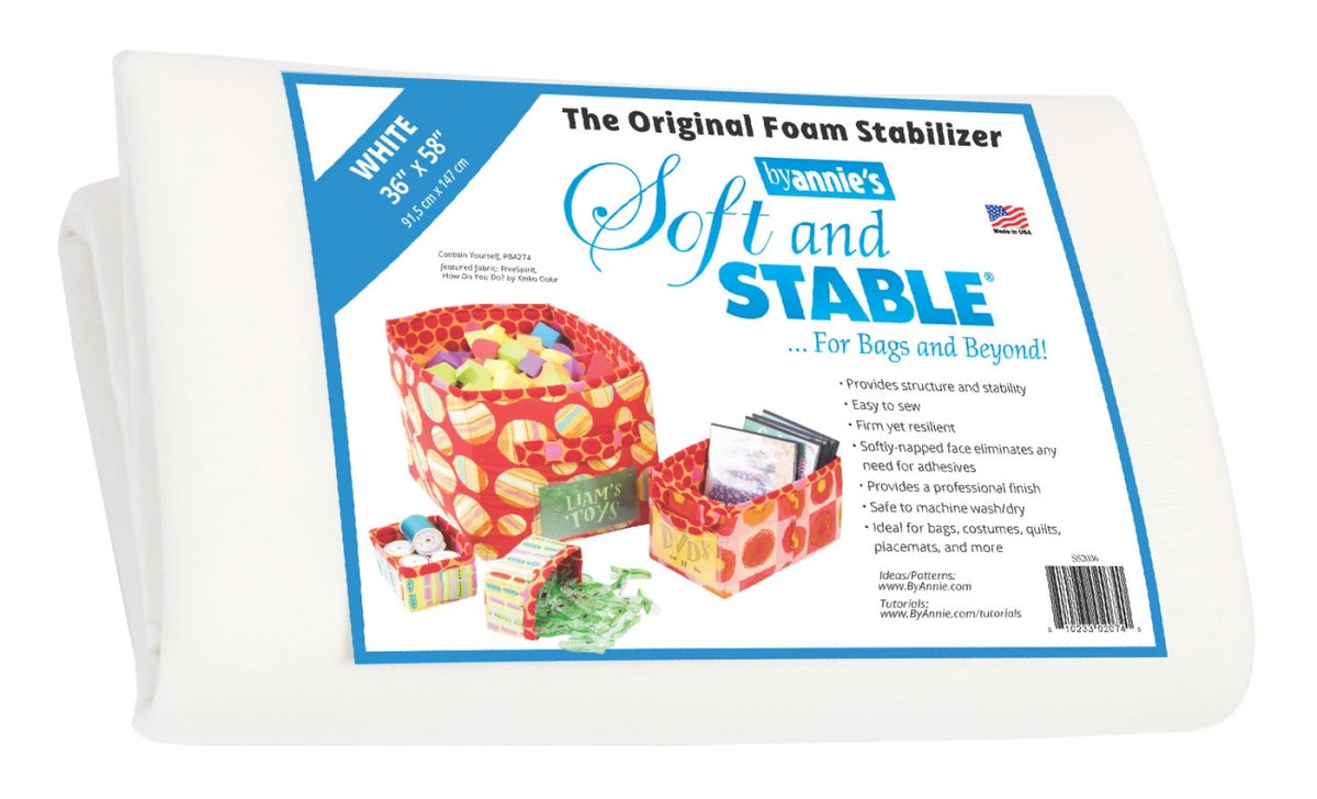 Soft and Stable White 100% Polyester Foam Stabilizer 36in x 58in - PBASS2036