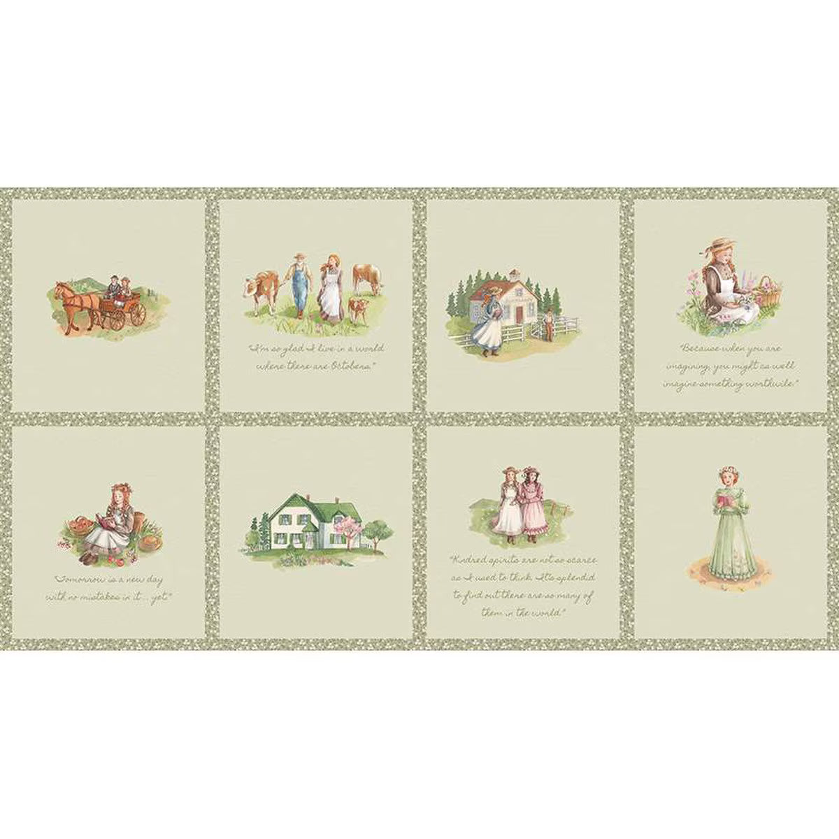Anne of Green Gables 2/3 Yard Panel Riley Blake Designs PD16128-PANEL